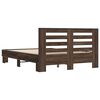 vidaXL Bed Frame without Mattress Brown Oak 140x190 cm