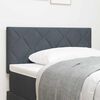 vidaXL Headboard Height Adjustable Dark grey 100 cm Velvet