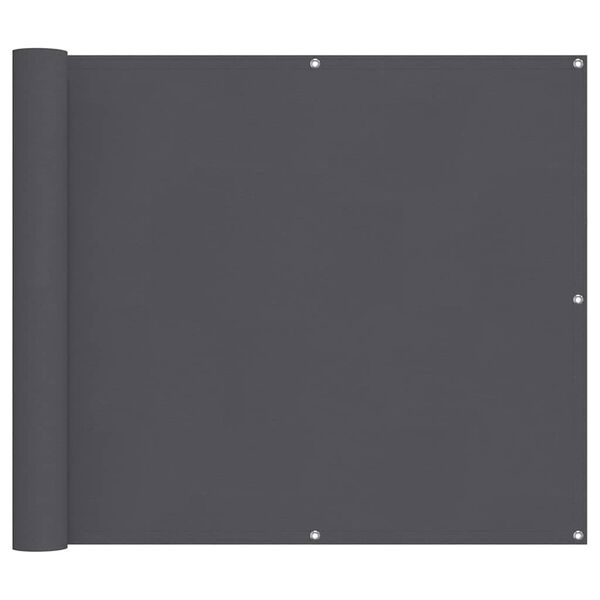vidaXL Balcony Screen Anthracite 90x500 cm Oxford Fabric