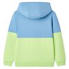 Kids' Hooded Sweatshirt Blue and Soft Yellow 116