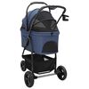 vidaXL Folding Pet Stroller Blue 78 x 54 x 101 cm 600D Oxford fabric
