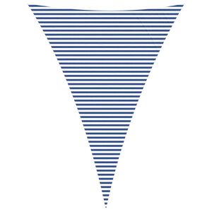 vidaXL Sun Shade Sail Blue and White 5 x 7 x 7 m 100% Polyester Oxford