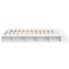 vidaXL Bed Frame without Mattress White 160x200 cm