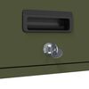 vidaXL Wall Cabinet for Garage with Gas-lift Door Olive green