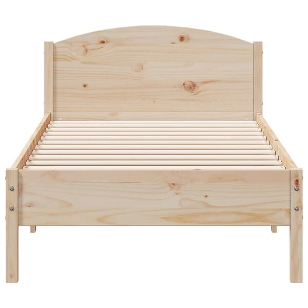 vidaXL Bed Frame without Mattress 100x200 cm Solid Wood Pine