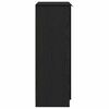 vidaXL Shoe Cabinet Black Oak 59 x 35 x 100 cm Engineered Wood