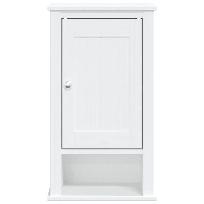 vidaXL Bathroom Wall Cabinet BERG White 40x27x71.5 cm Solid Wood Pine