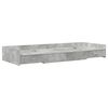 vidaXL Bed Frame with Drawer Concrete Grey 80 x 200 cm Engineered Wood