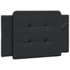 vidaXL Bed Frame without Mattress "Zadar" Black 80x200 cm Faux Leather