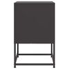 vidaXL Bedside Cabinets 2 pcs Black 36x39x60.5 cm Steel