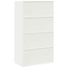 vidaXL Storage Cabinet 2 pcs White 80 x 40 x140 cm Steel