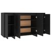 vidaXL Sideboard Black 135x41x75 cm Engineered Wood