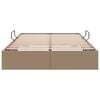 vidaXL Storage Bed with Mattress Cappucino 120 x 190 cm Faux leather