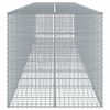 vidaXL Gabion Basket with Cover 600x100x100 cm Galvanised Iron