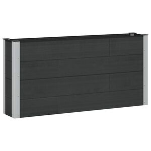 vidaXL Garden Raised Bed Black 150 x 30 x 72 cm