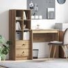 vidaXL Desk with Drawer 2 pcs Artisan Oak