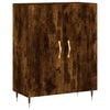 vidaXL Sideboard Smoked Oak 69.5x34x90 cm Engineered Wood