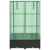 vidaXL Raised Bed with Greenhouse Cover Rattan Look 80x40x138 cm