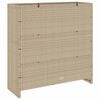 vidaXL Storage Cabinet with Shelf Beige 100 x 36 x 102 cm Rattan