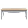 vidaXL Coffee Table Grey and Brown 110x60x40 cm Solid Pine Wood
