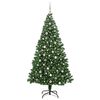 vidaXL Artificial Christmas Tree with 300 LEDs with Stand Green 240 cm