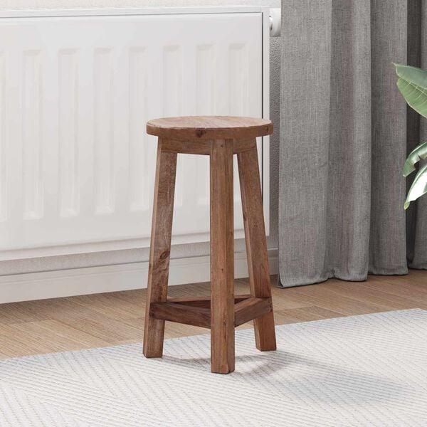 vidaXL Stool Natural 28 x 28 x 50 cm Mahogany Wood