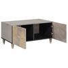 vidaXL Coffee Table Grey 80 x 50 x 40 cm Solid Mango Wood