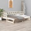 vidaXL Pull-out Day Bed without Mattress Solid Wood Pine 2x(80x200) cm