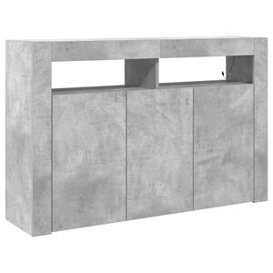 vidaXL Sideboard Concrete Grey 116 x 30 x 75 cm Engineered Wood