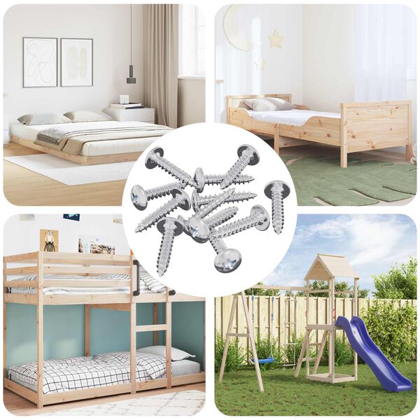 vidaXL Self Tapping Nail 12 pcs Zinc-coated 4 x 20 mm Steel