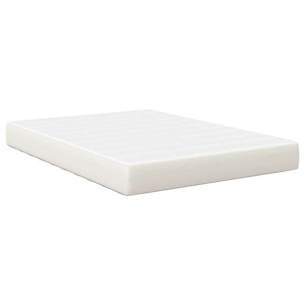 vidaXL Bed Mattress with Mattress Cream 160 x 200 cm Fabric