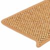 vidaXL Stair Mats Self-adhesive Sisal-Look 30 pcs 65x21x4 cm Sisal