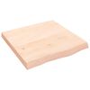 vidaXL Bathroom Countertop 60x60x(2-6) cm Untreated Solid Wood