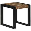 vidaXL Nesting Tables Brown and black Solid Reclaim wood