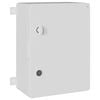 vidaXL Control Cabinet Grey 37 x 16.5 x 40 cm ABS Plastic