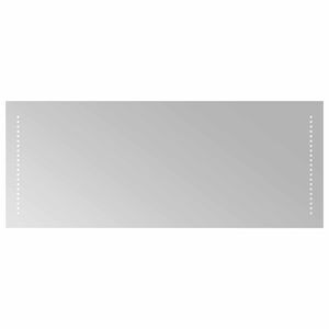 vidaXL LED Bathroom Mirror Transparent 100 x 40 cm Tempered Glass