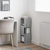 vidaXL Corner Cabinet Grey Sonoma 25.5x25x80cm Engineered Wood