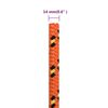 vidaXL Boat Rope Orange 14 mm 50 m Polypropylene