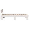 vidaXL Bed Frame with Headboard White 75 x 190 cm Solid Pine Wood
