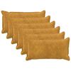 vidaXL Cushion Cover 6 pcs HOUTEN Yellow 40 x 80 cm Microfiber Fleece