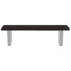 vidaXL Basin Shelf Wall Mounted Steel and Solid Wood Oak