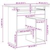 vidaXL Desk Old Wood 80x45x74 cm Engineered Wood