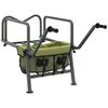 vidaXL Fishing Trolley Green with Wheel Powder-coated Steel