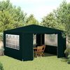 vidaXL Professional Party Tent with Side Walls 4x4 m Green 90 g/m?