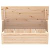 vidaXL Storage Box 89x36.5x33 cm Solid Wood Pine