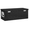 vidaXL Storage Box Black 70x31x27 cm Aluminium