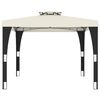 vidaXL Gazebo with Double Roof Cream 2.98x2.98 m Steel