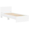 vidaXL Bed Frame without Mattress with LED Lights White 90x190 cm Single