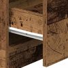 vidaXL Bedside Cabinets 2 pcs with 2 Drawers Old Wood 40x36x50 cm