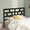 vidaXL Bed Headboard Black 141x4x100 cm Solid Wood Pine